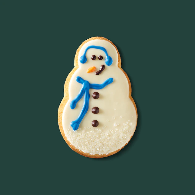 Snowman Cookie from Starbucks