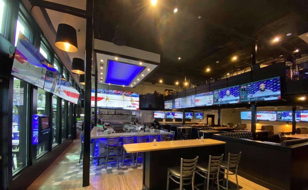 Image of inside Christie's sports bar