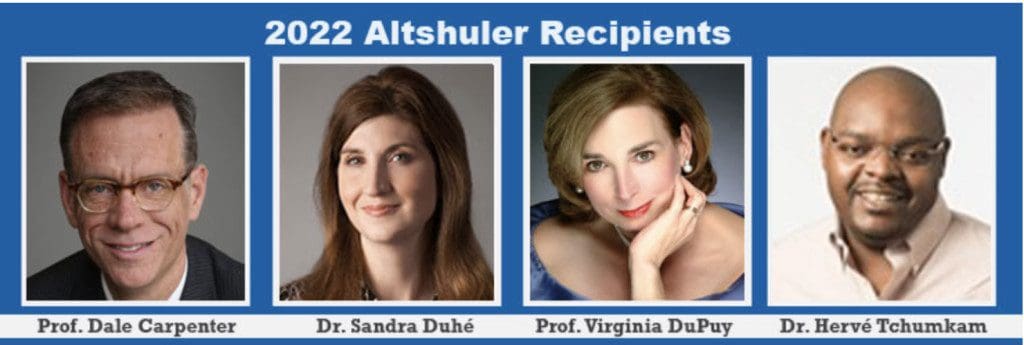 Altshuler Distinguished Teaching Award 2022 Winner -- Dr. Sandra Duhe